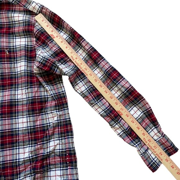 Ralph Lauren Classic Fit Button-Down Oxford Shirt Mens SZ Large Multicolor Plaid - Picture 6 of 8
